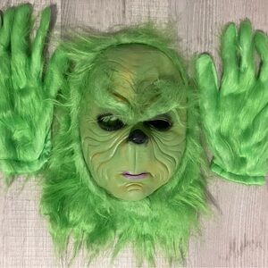 Adult Green Mean One Mask & hands Set